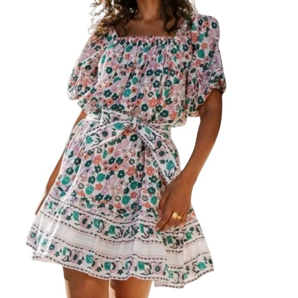 Cleobella Mara Mini Dress, Size L, New with Tag $275 - Picture 1 of 11